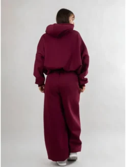 DKaren Sport Dres B27 Bordowy Oversize