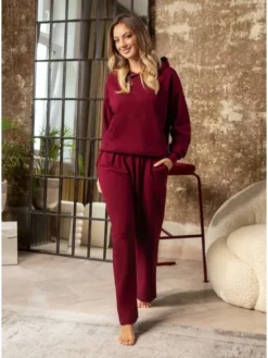 DKaren Sport Dres DK-K-B8 Bordowy Classic Fit