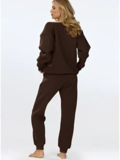 DKaren Sport Dres Rehema Brązowy Classic Fit