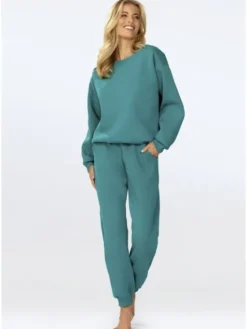 DKaren Sport Dres Rehema Turkusowy Classic Fit