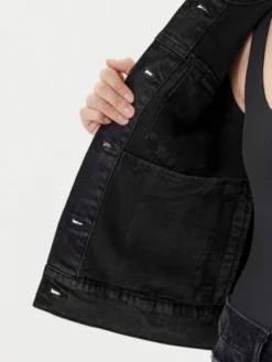 DKNY Kurtka jeansowa P5GCYC72 Szary Regular Fit