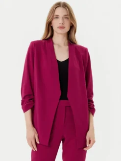 DKNY Marynarka P9RCAAWI Bordowy Regular Fit