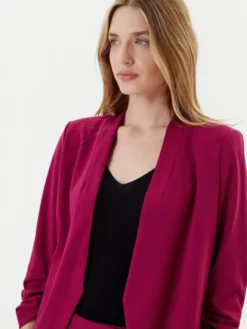 DKNY Marynarka P9RCAAWI Bordowy Regular Fit