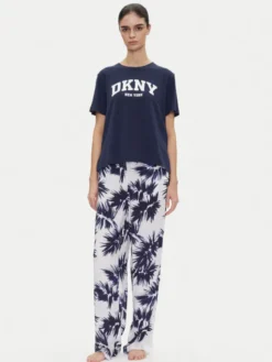 DKNY Piżama YI70052 Granatowy Regular Fit