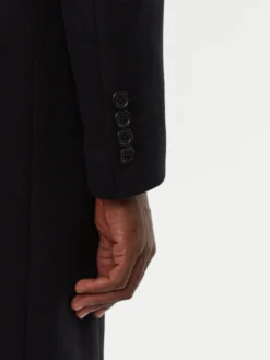 Dolce&Gabbana Płaszcz wełniany G036IT HUMJ2 Czarny Regular Fit