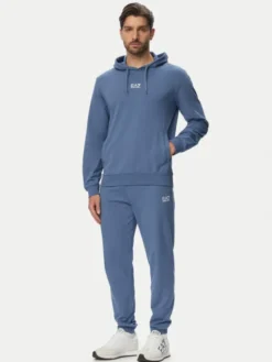 EA7 Emporio Armani Dres 8NPV64 PJVRZ UB064 Niebieski Regular Fit