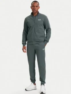 EA7 Emporio Armani Dres 8NPV60 PJVRZ U8085 Szary Regular Fit