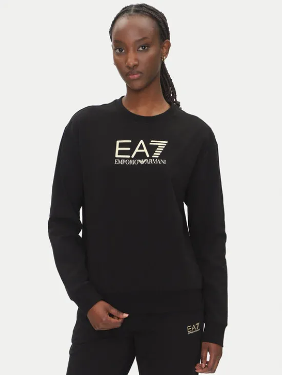 EA7 Emporio Armani Dres 7W000115 AF13135 MC004 Czarny Regular Fit