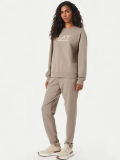 EA7 Emporio Armani Dres 7W000115 AF13135 U6100 Beżowy Regular Fit