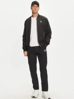 EA7 Emporio Armani Kurtka bomber 8NPB12 PN7LZ 1200 Czarny Regular Fit