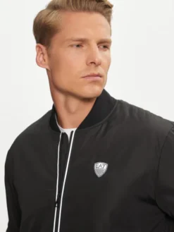 EA7 Emporio Armani Kurtka bomber 8NPB12 PN7LZ 1200 Czarny Regular Fit