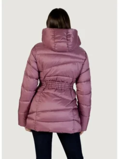 EA7 Emporio Armani Kurtka skórzana BOMBER JACKET Fioletowy Egg Fit