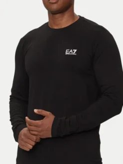 EA7 Emporio Armani Longsleeve 8NPT28 PJVQZ 1200 Czarny Regular Fit