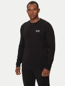 EA7 Emporio Armani Longsleeve 8NPT28 PJVQZ 1200 Czarny Regular Fit
