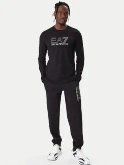 EA7 Emporio Armani Longsleeve 7M001310 AF10373 UC001 Czarny Regular Fit