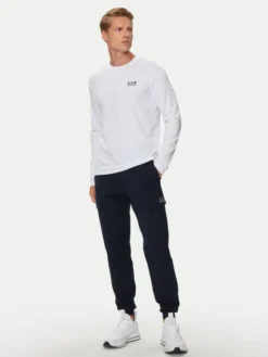 EA7 Emporio Armani Longsleeve 8NPT28 PJVQZ 1100 Biały Regular Fit