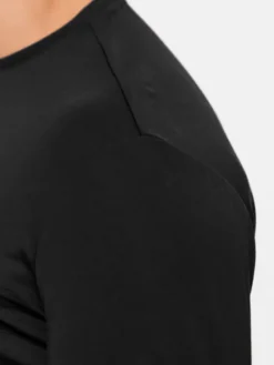 EA7 Emporio Armani Longsleeve 8NPT17 PJRGZ 1200 Czarny Regular Fit