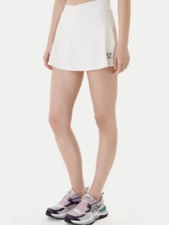 EA7 Emporio Armani Spódnica tenisowa 7W000892 AF14524 U1060 Écru Regular Fit