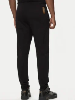 EA7 Emporio Armani Spodnie dresowe 8NPP66 PJVRZ 0208 Czarny Regular Fit