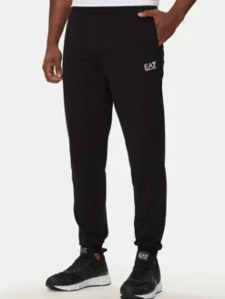 EA7 Emporio Armani Spodnie dresowe 8NPP66 PJVRZ 1200 Czarny Regular Fit