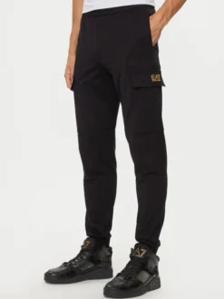 EA7 Emporio Armani Spodnie dresowe 8NPP67 PJVRZ 0208 Czarny Regular Fit