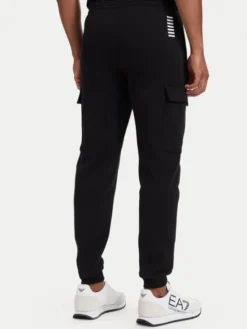 EA7 Emporio Armani Spodnie dresowe 8NPP68 PJVTZ 1200 Czarny Regular Fit