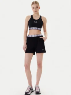 EA7 Emporio Armani Szorty sportowe 7W001153 AF12501 UC001 Czarny Regular Fit