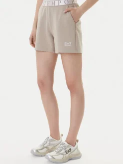 EA7 Emporio Armani Szorty sportowe 7W001153 AF12501 U6225 Beżowy Regular Fit