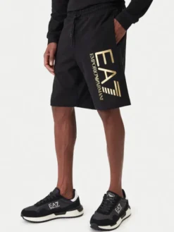 EA7 Emporio Armani Szorty sportowe 7M001414 AF22266 MC004 Czarny Regular Fit