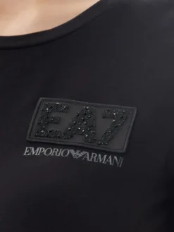 EA7 Emporio Armani T-Shirt 7W000492 AF10373 UC001 Czarny Regular Fit