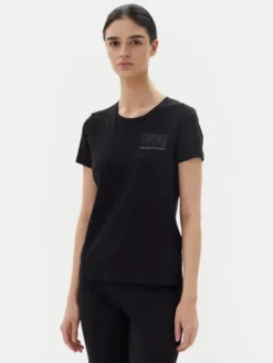 EA7 Emporio Armani T-Shirt 7W000492 AF10373 UC001 Czarny Regular Fit