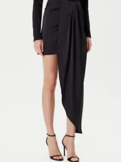 Eleh Spódnica mini ESS250182 Czarny Regular Fit