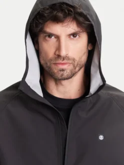 Element Kurtka przeciwdeszczowa Alder 2.0 Travel ELYJK00250 Czarny Relaxed Fit