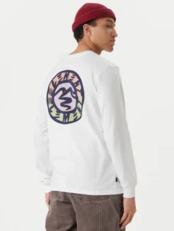 Element Longsleeve Path Ahead ELYZT00581 Biały Regular Fit