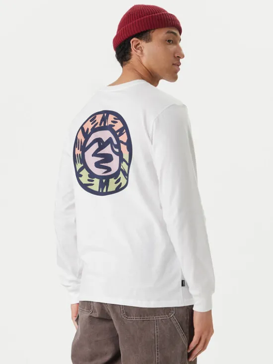 Element Longsleeve Path Ahead ELYZT00581 Biały Regular Fit