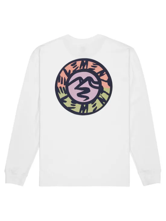 Element Longsleeve Path Ahead ELYZT00581 Biały Regular Fit