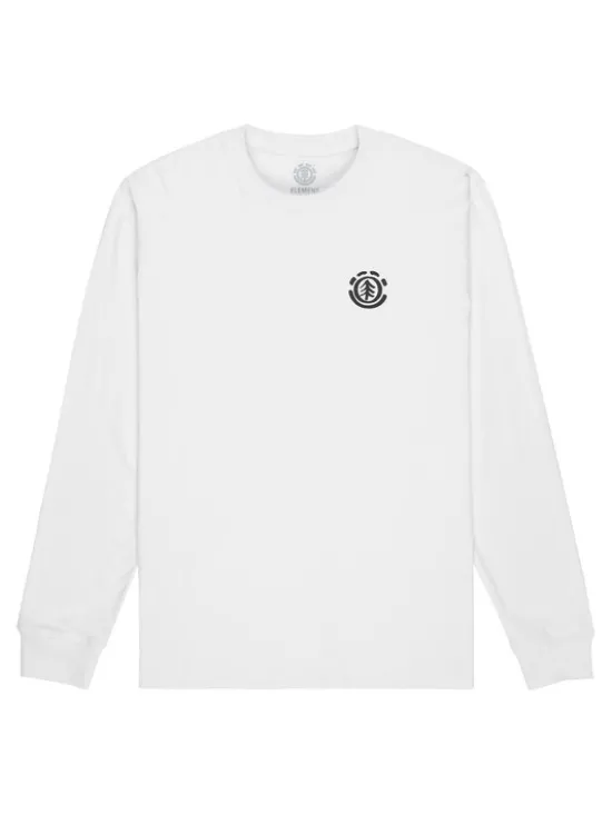 Element Longsleeve Path Ahead ELYZT00581 Biały Regular Fit