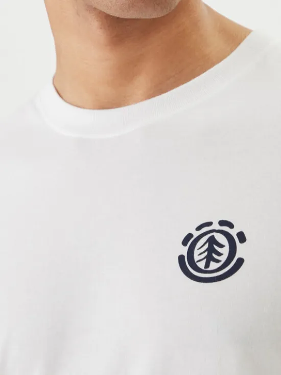 Element Longsleeve Path Ahead ELYZT00581 Biały Regular Fit