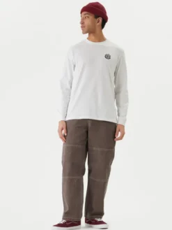 Element Longsleeve Path Ahead ELYZT00581 Biały Regular Fit
