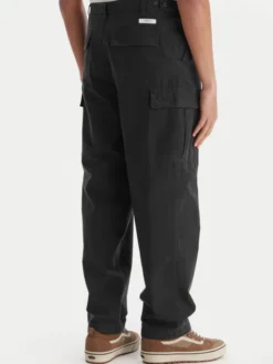 Element Spodnie cargo Relax Cargo ELYNP00203 Czarny Relaxed Fit
