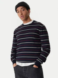 Element Sweter Icon Embroidery ELYSW00115 Granatowy Regular Fit
