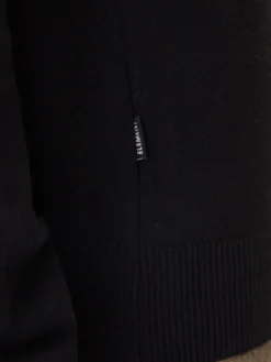 Element Sweter Icon Embroidery ELYSW00115 Czarny Regular Fit