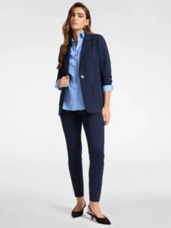 Elena Mirò Spodnie materiałowe P062P300395N034 Niebieski Slim Fit