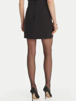 Elisabetta Franchi Spódnica mini GO-167-61E2-V320 Czarny Regular Fit