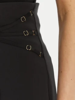 Elisabetta Franchi Spódnica mini GO-167-61E2-V320 Czarny Regular Fit