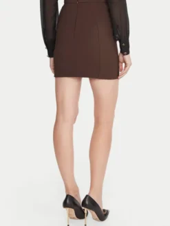 Elisabetta Franchi Spódnica mini GO-148-57E2-V380 Brązowy Slim Fit