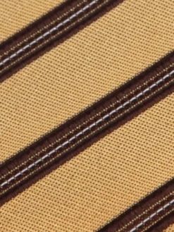 ELSNER Krawat JEDWAB ŻAKARD A0010 Żółty