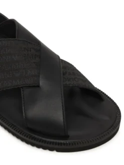 Emporio Armani Sandały EM004323 AF25617 MC012 Czarny