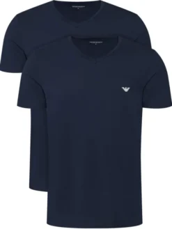 Emporio Armani Underwear Komplet t-shirtów EM000392 AF14132 MB143 Granatowy Regular Fit