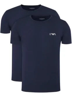Emporio Armani Underwear Komplet t-shirtów EM001849 AF14131 MB143 Granatowy Fitted Fit